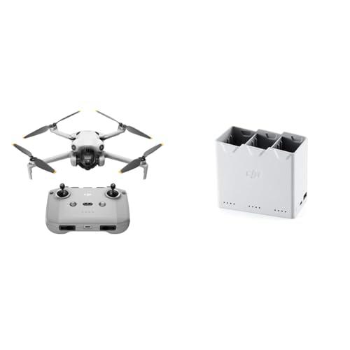 DJI Mini 4 Pro (DJI RC-N2), dron mini plegable con cámara de vídeo 4K HDR para adultos &amp; Centro de Carga bidireccional Serie Mini 3