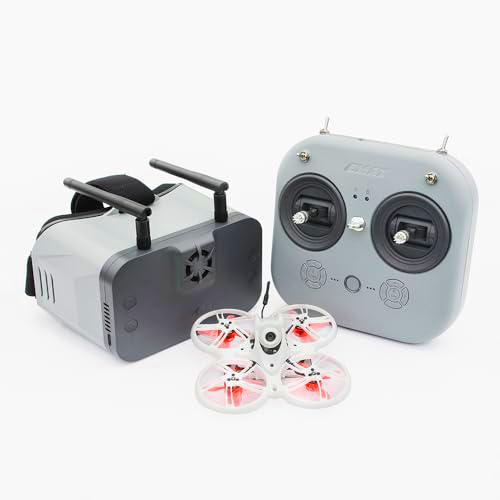 EMAX Tinyhawk 3 Plus Drone RTF Kit Listo Para Volar FPV HD Zero Drone Mini Racing Quadcopter con Gafas y E8 Transmisor para Niños Adultos y Principiantes