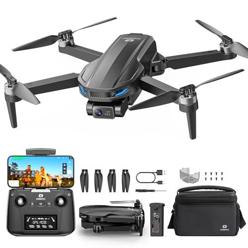 DEERC D65 Drone EIS 4K, Caméra avec Cardan à 2 Axes