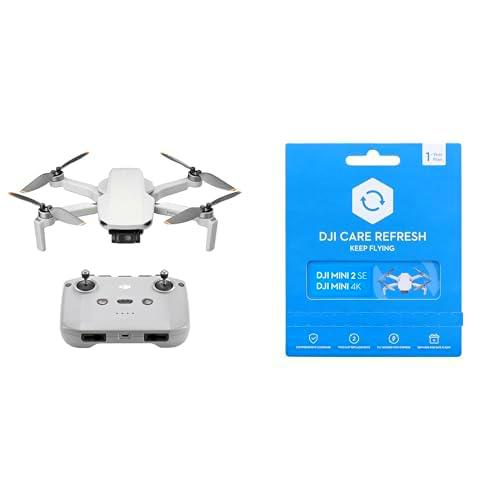 Bundle of DJI Mini 4K + Card Care Refresh 1-Year, dron con cámara 4K UHD