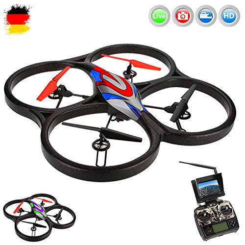 5.8 GHz FPV Pro - 4.5 RC ferngesteuerter Quadcopter Drone 3D avec Live Caméra Moniteur