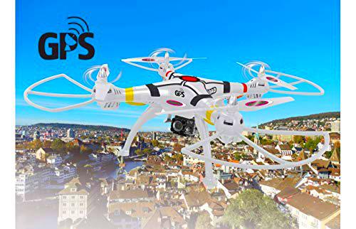 Jamara- Cuadricópter Payload GPS Altitude FHD Wi-Fi Actioncam (422026)