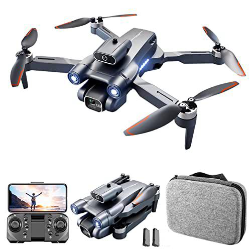 Goolsky Drones con Camara 4K Daul LS-S1S WIFI 2,4GHz Drone Profesional Detección de Obstáculos