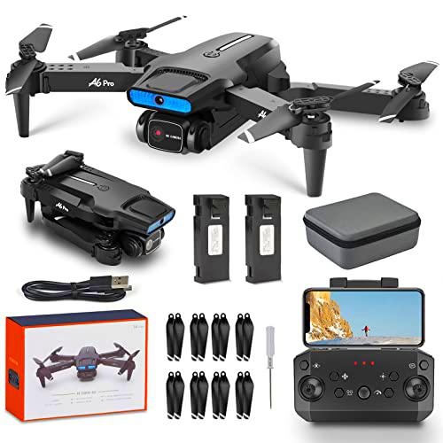 NMY Drone A6 Pro con cámara 2K, transmisión WiFi de 2,4 G