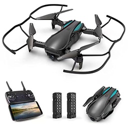 Drone con Cámara HD 1080P, RC Quadcopter Drone FPV Plegable para Principiantes